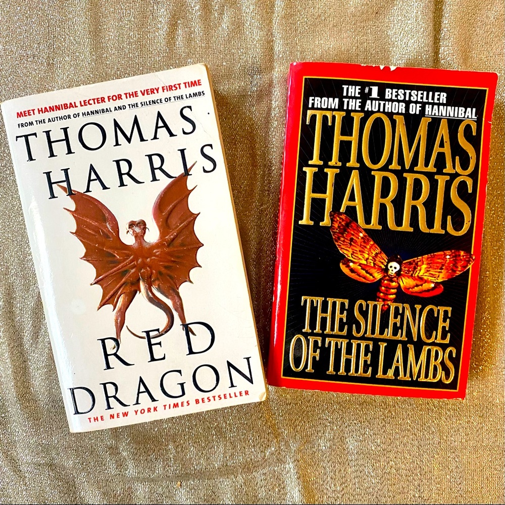 Thomas Harris - 2 Thriller Paperback Books - Silence of the Lambs